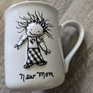 Marci Size 16oz New Mom Children of the Inner Light Mug Black White Modern Cozy
